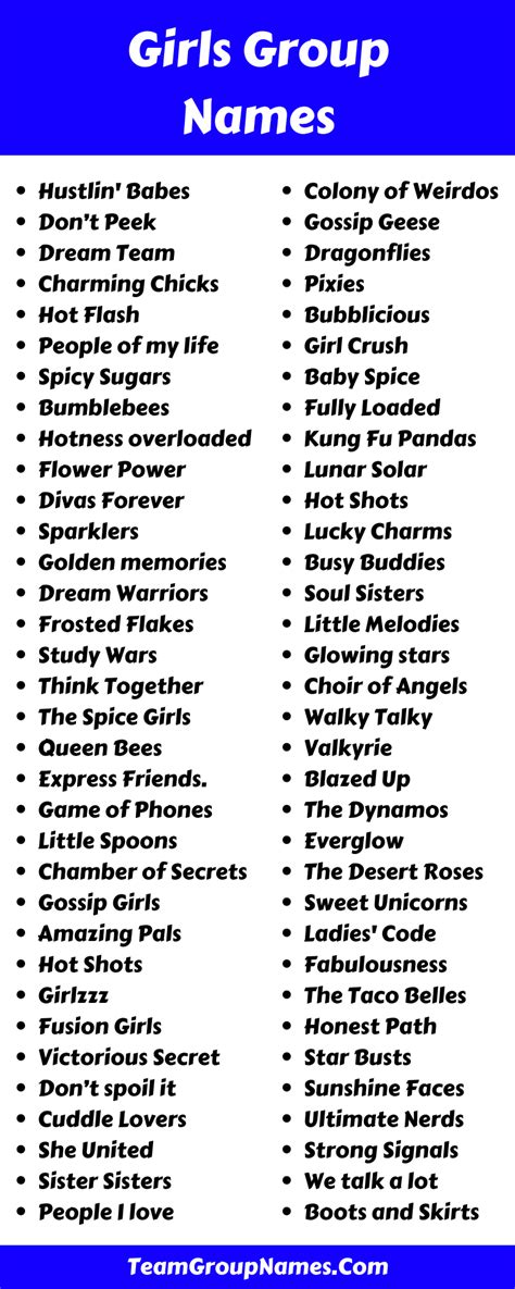 different names for group.
